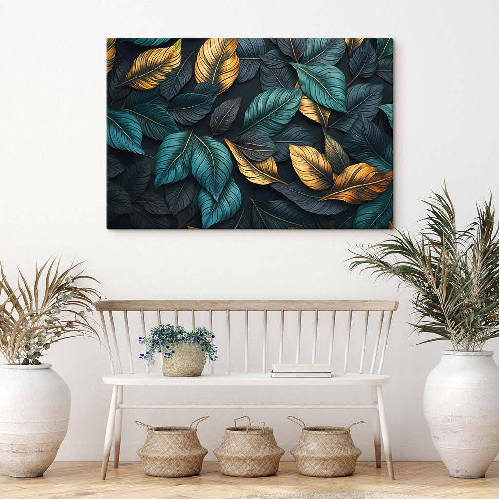 Vibrant leaves in harmonious colors Vibrant leaves in harmonious colors