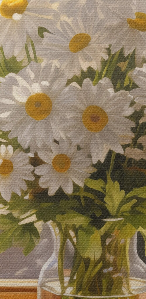 Bouquet of daisies in a glass vase Bouquet of daisies in a glass vase