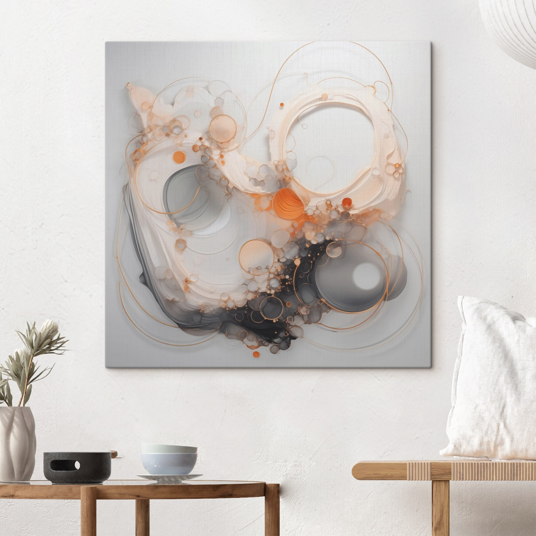 Fluid forms in subtle hues