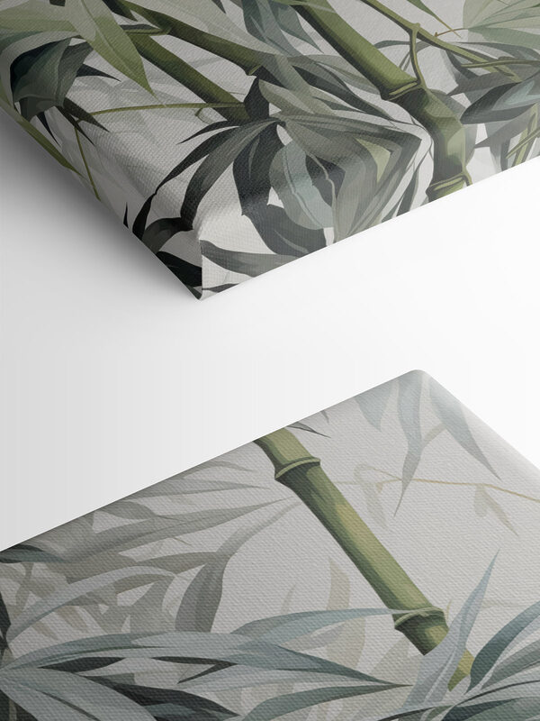 Vibrant bamboo foliage in harmony