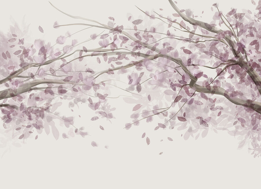 Árbol de hojas moradas