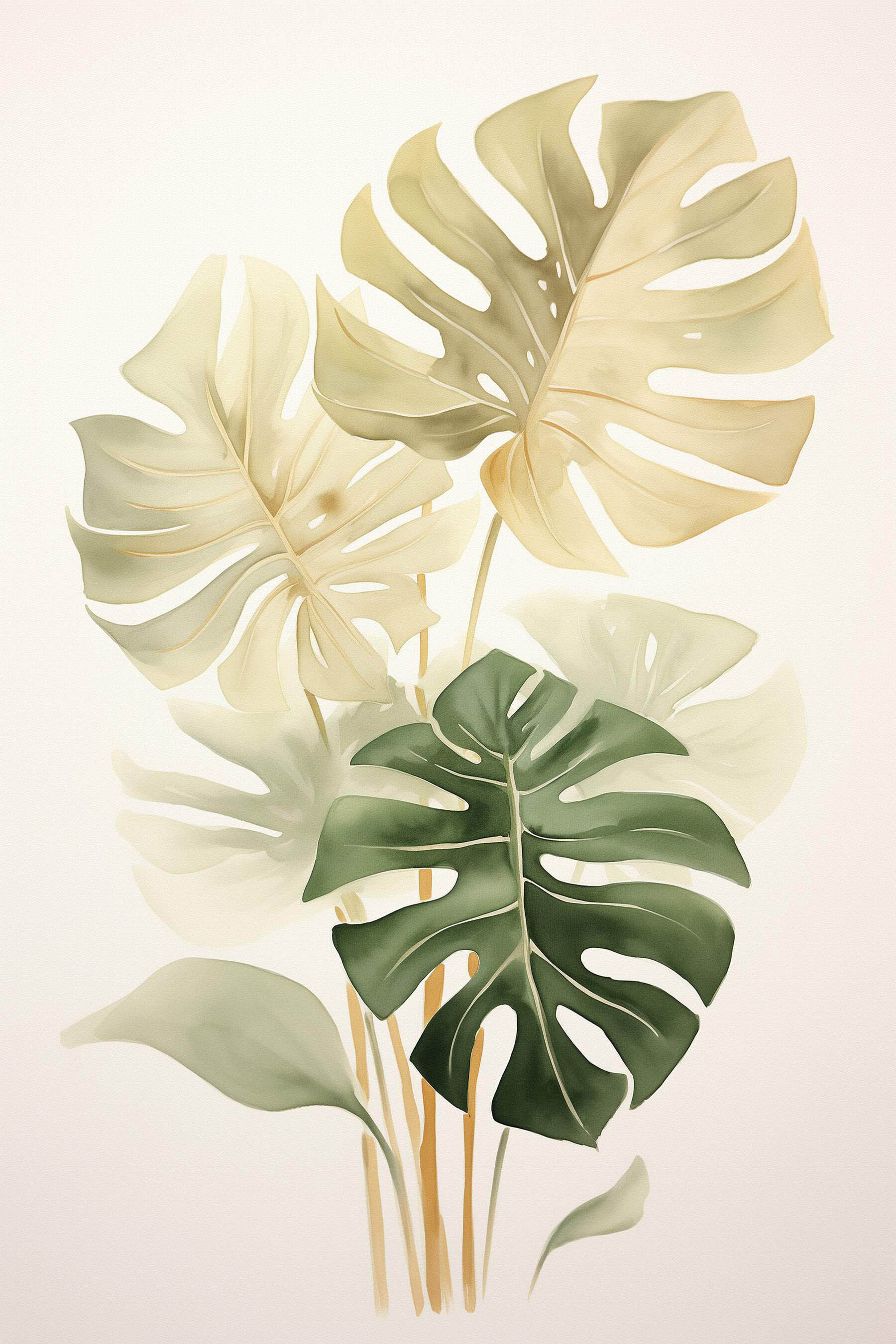Group of leaves on a white background Group of leaves on a white background