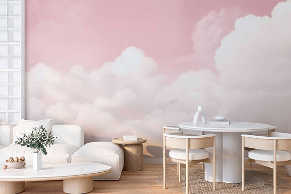 Cielo rosa con nubes Cielo rosa con nubes