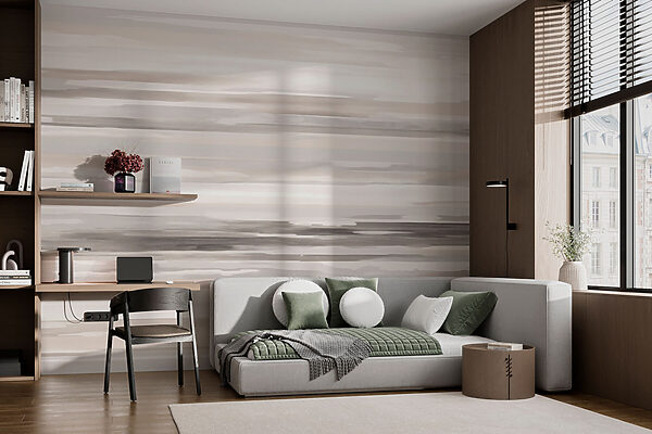 Soft hues blend in gentle waves