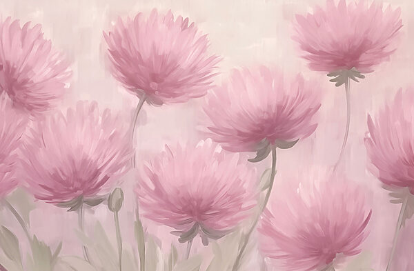 Pintura de flores rosas Pintura de flores rosas