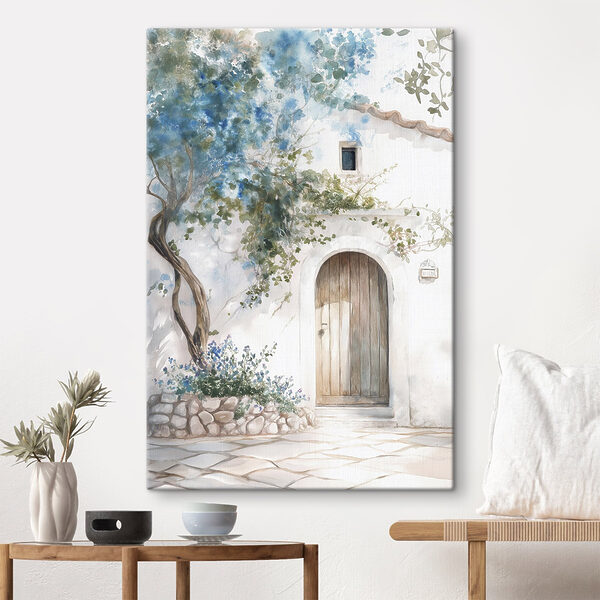 Cuadros Cuadro de una puerta y un árbol en una pared (SKU: s43179) Cuadros Cuadros Cuadro de una puerta y un árbol en una pared (SKU: s43179)