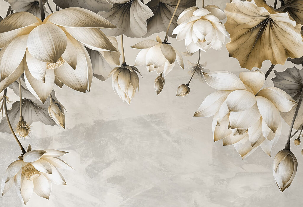 Delicadas flores sobre un sutil fondo Delicadas flores sobre un sutil fondo