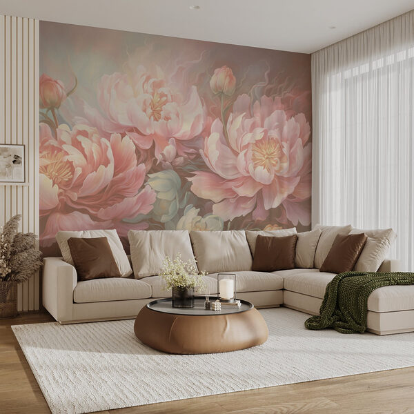 Pintura de flores sobre una superficie Pintura de flores sobre una superficie
