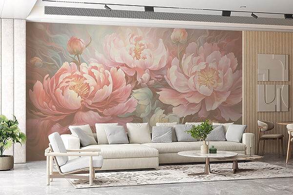 Pintura de flores sobre una superficie Pintura de flores sobre una superficie