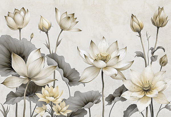 Hermosas flores en tonos suaves Hermosas flores en tonos suaves