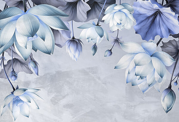 Delicate blooms in serene tones