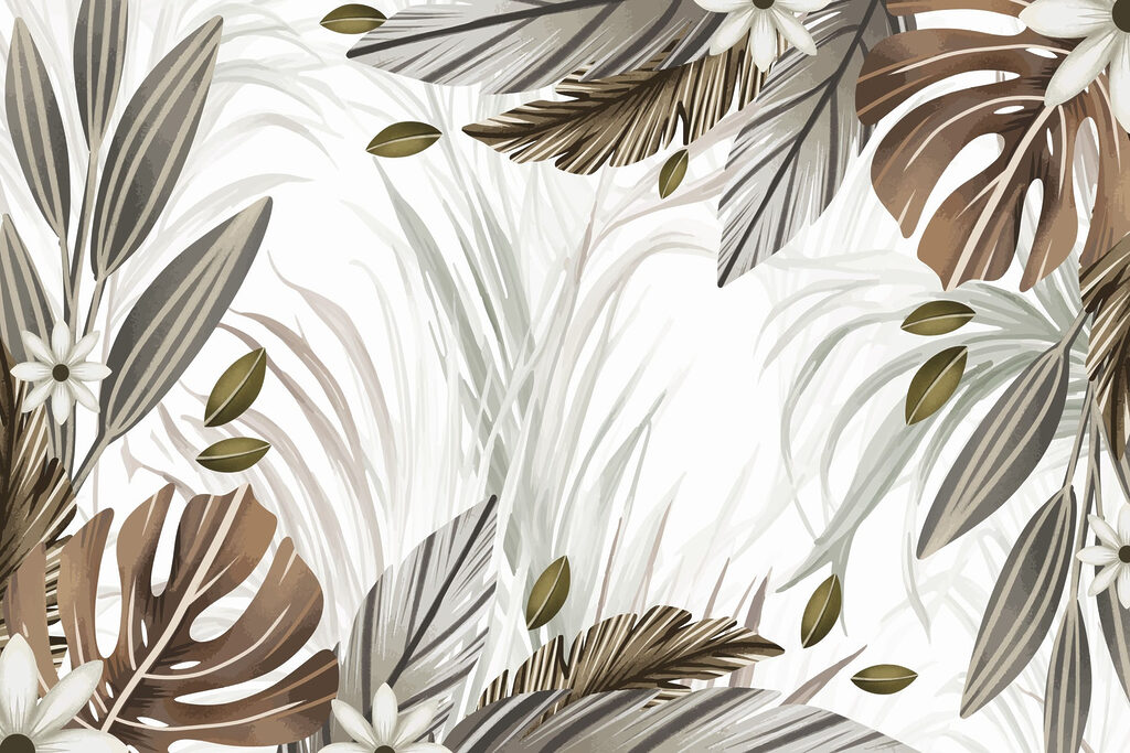 Nature's tranquil leaf arrangement