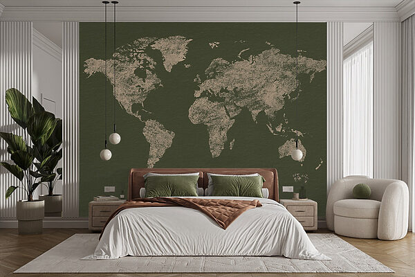 Fotomurales Fotomurales Mapa del mundo (SKU: w03312v4)