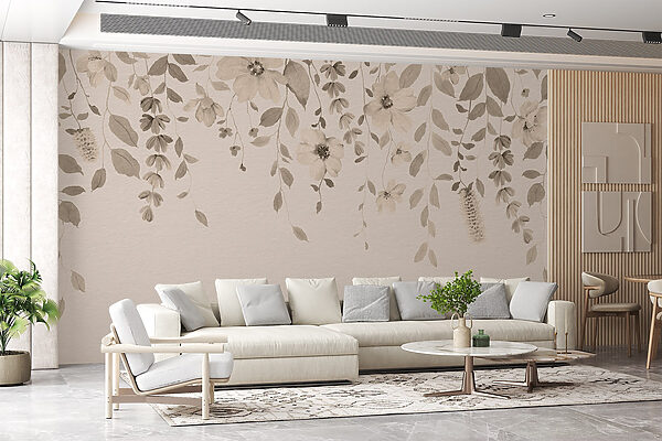 Caprichoso arreglo floral sobre fondo suave Caprichoso arreglo floral sobre fondo suave