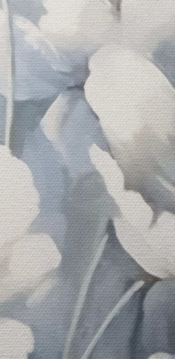 Painting of white flowers Painting of white flowers