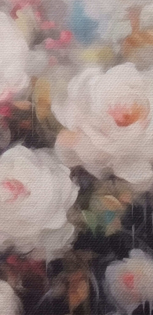 Painting of flowers in a vase Painting of flowers in a vase