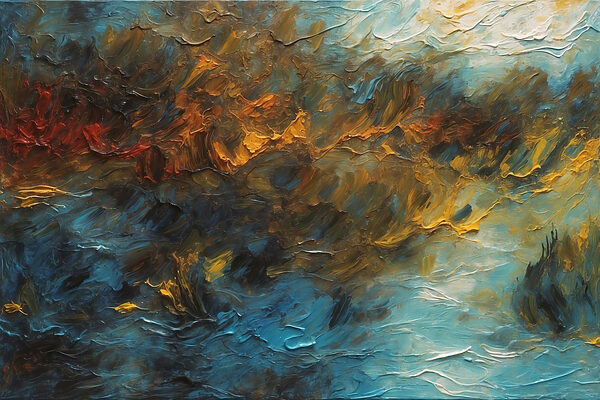 Painting of a cloud of paint