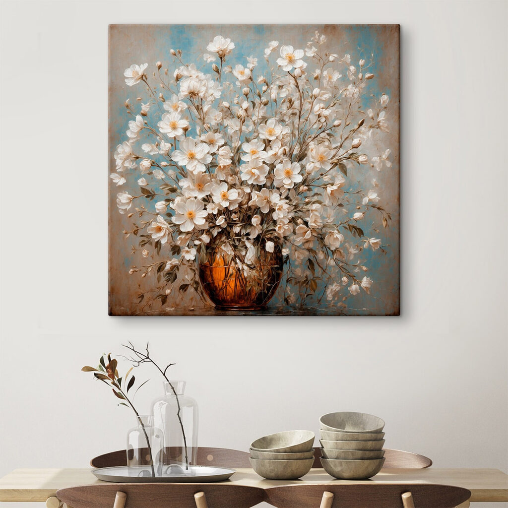 Vase of white flowers Vase of white flowers