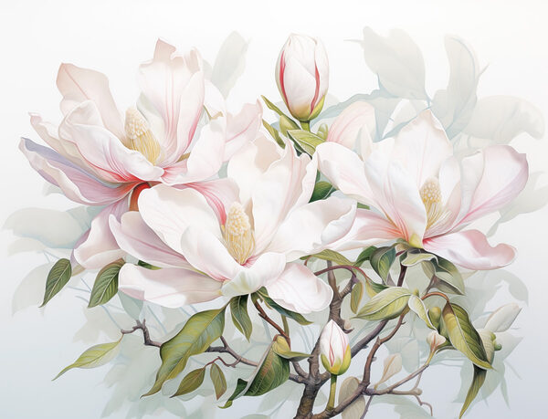 Elegantes flores en suaves tonos pastel Elegantes flores en suaves tonos pastel