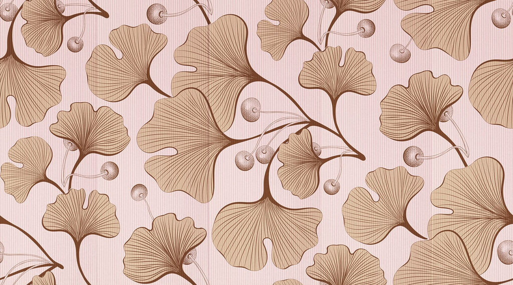 Elegante estampado botánico en tonos suaves Elegante estampado botánico en tonos suaves