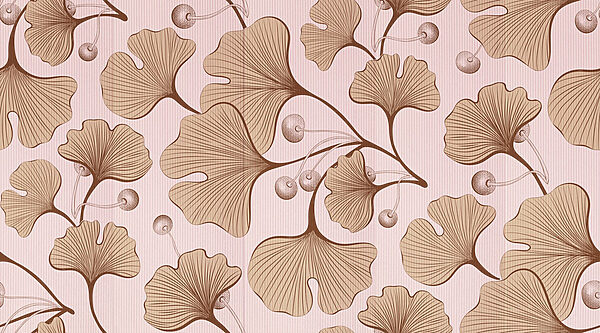Elegante estampado botánico en tonos suaves Elegante estampado botánico en tonos suaves