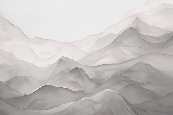 Montañas blancas con fondo blanco Montañas blancas con fondo blanco