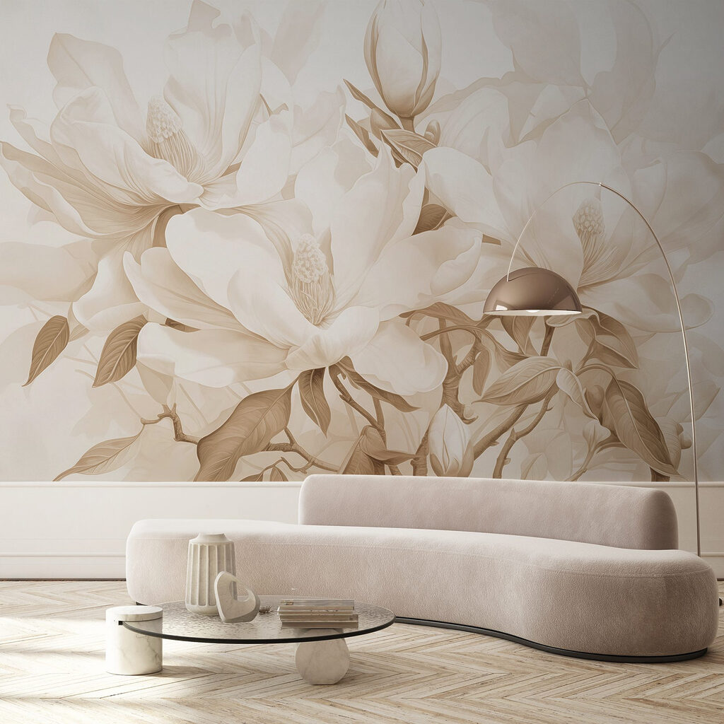Delicate blooms in soft hues