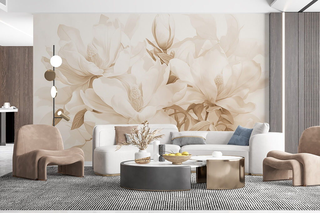 Delicate blooms in soft hues