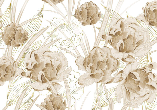 Elegante diseño floral en tonos apagados Elegante diseño floral en tonos apagados