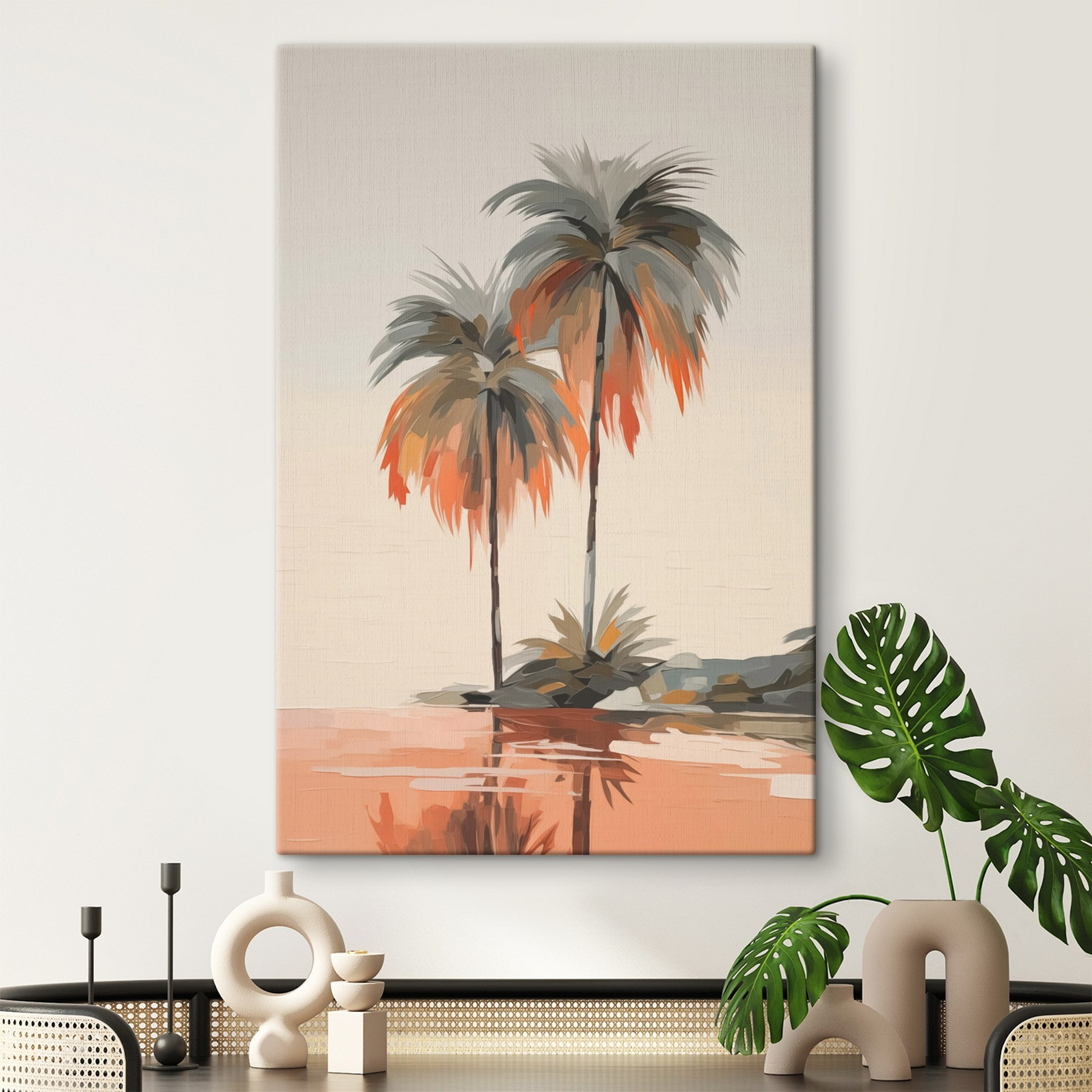 Palm trees on a beach Palm trees on a beach
