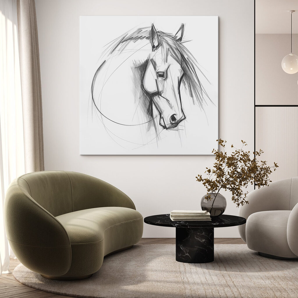 Drawing of a horse Drawing of a horse