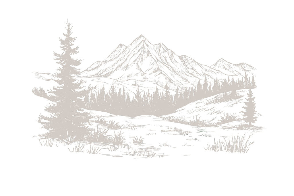 Dibujo de una cadena montañosa Dibujo de una cadena montañosa