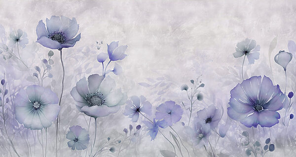 Pintura de flores sobre fondo blanco Pintura de flores sobre fondo blanco