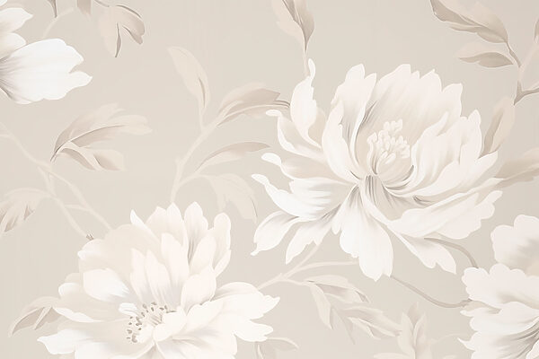 Elegante diseño floral en tonos suaves Elegante diseño floral en tonos suaves