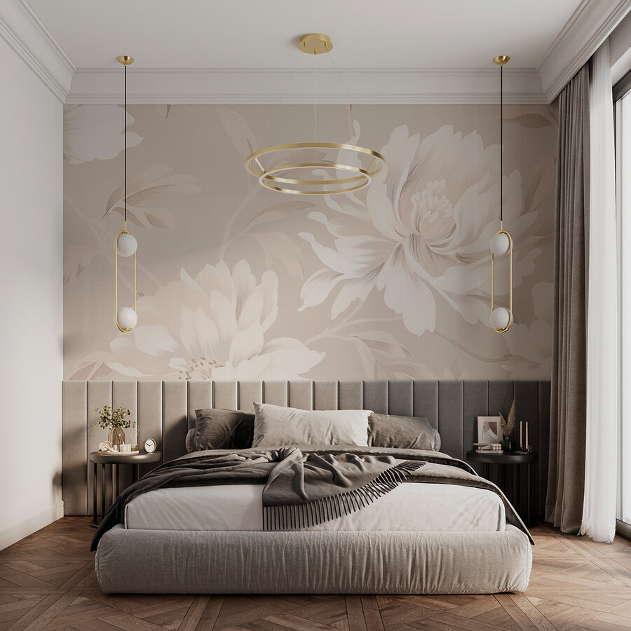 Elegante diseño floral en tonos suaves