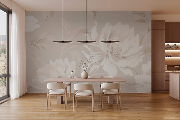 Elegante diseño floral en tonos suaves Elegante diseño floral en tonos suaves