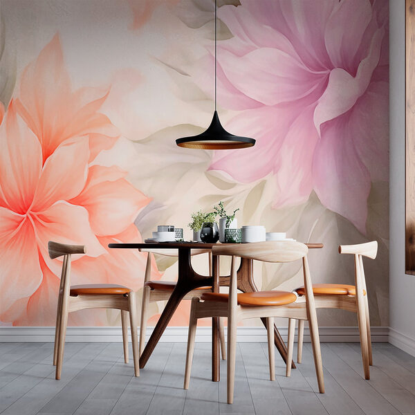 Flores suaves en suaves tonos pastel Flores suaves en suaves tonos pastel