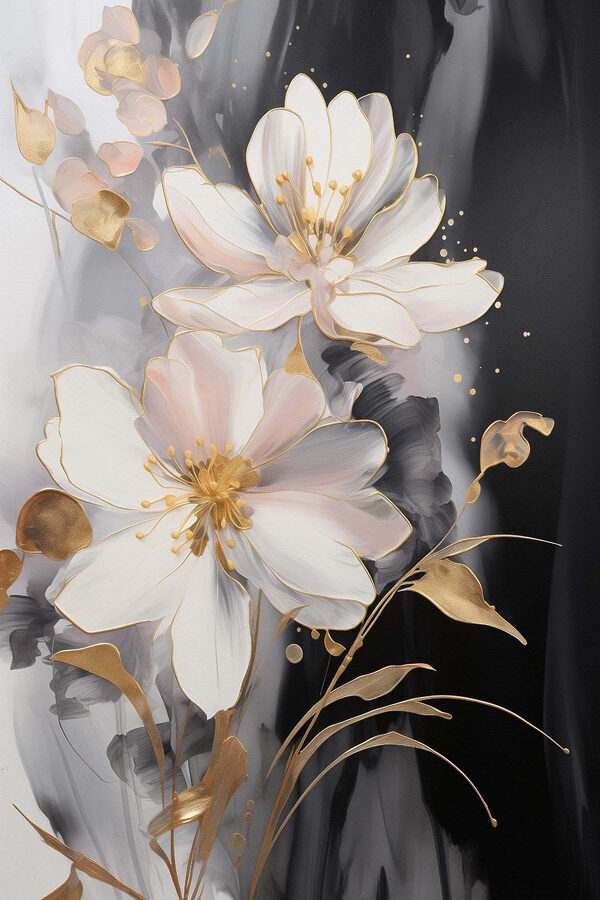 Delicate blossoms on a dark canvas Delicate blossoms on a dark canvas