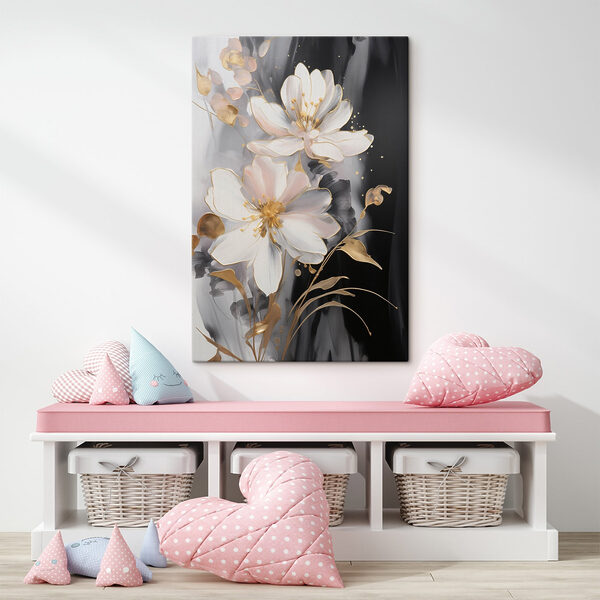 Delicate blossoms on a dark canvas Delicate blossoms on a dark canvas
