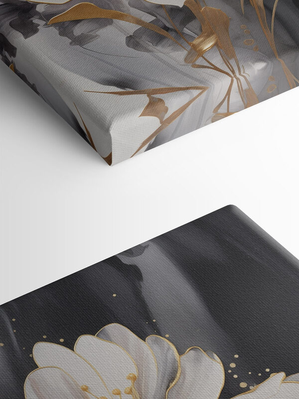 Delicate blossoms on a dark canvas Delicate blossoms on a dark canvas