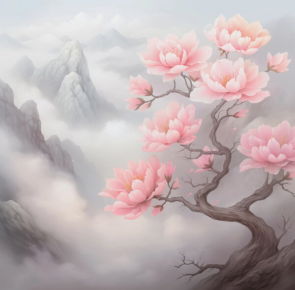 Árbol con flores rosas Árbol con flores rosas
