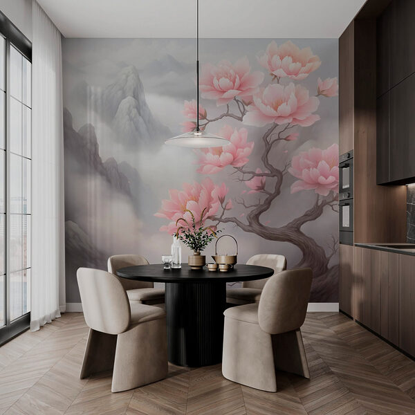 Árbol con flores rosas Árbol con flores rosas