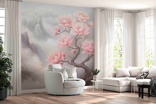 Árbol con flores rosas Árbol con flores rosas