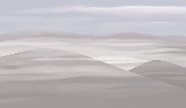 Landscape with hills and clouds Landscape with hills and clouds