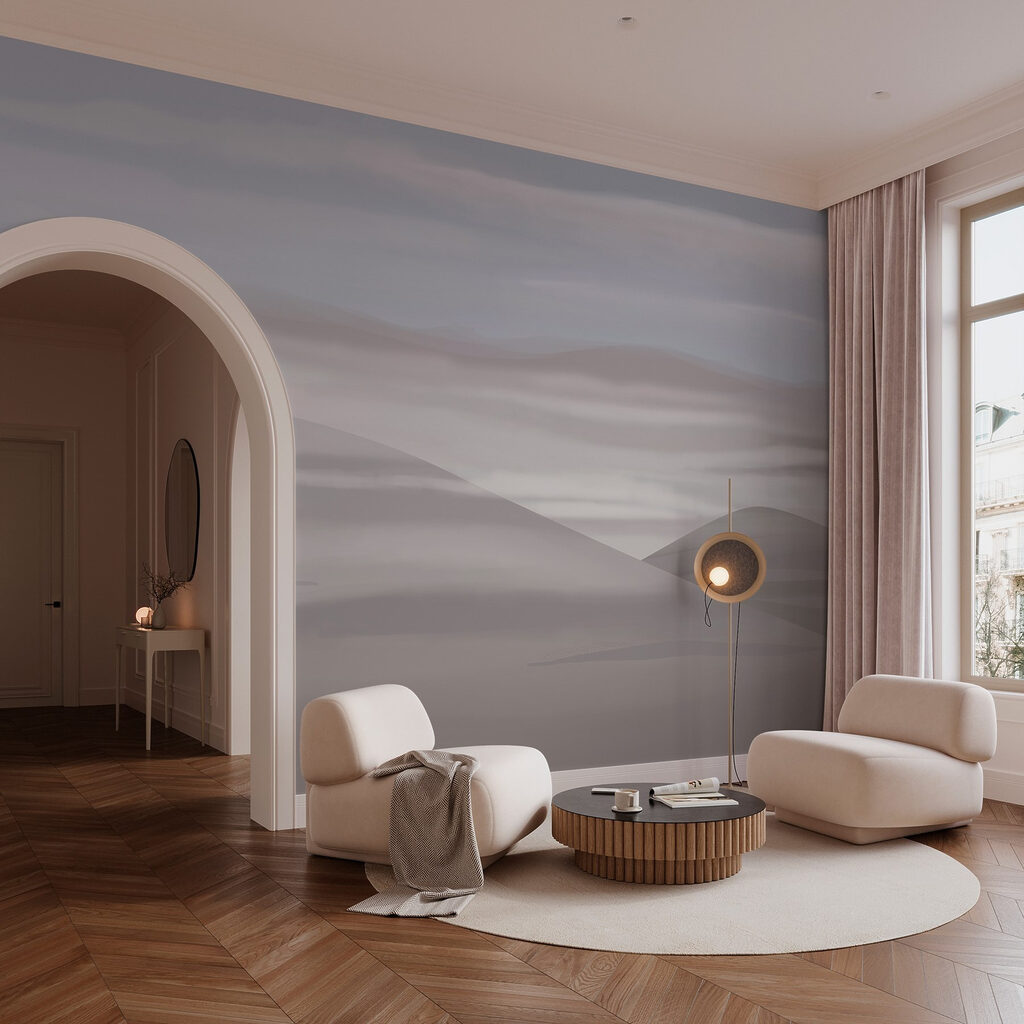 Landscape with hills and clouds Landscape with hills and clouds