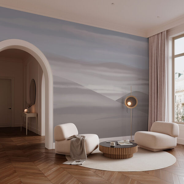 Landscape with hills and clouds Landscape with hills and clouds