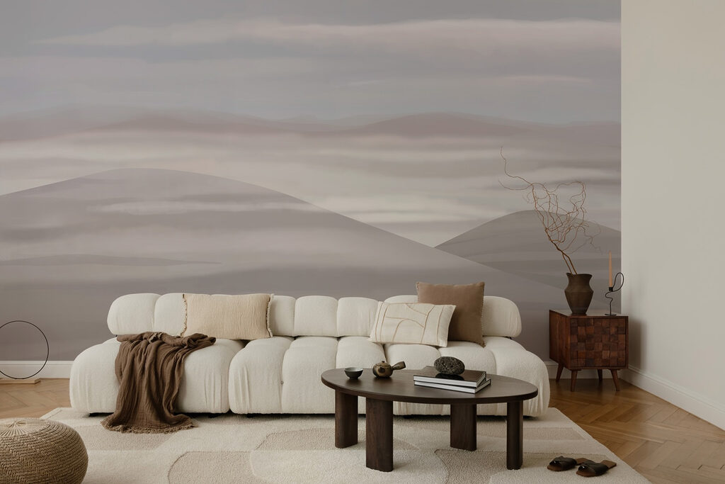 Landscape with hills and clouds Landscape with hills and clouds