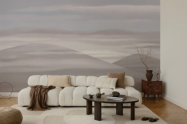 Landscape with hills and clouds Landscape with hills and clouds