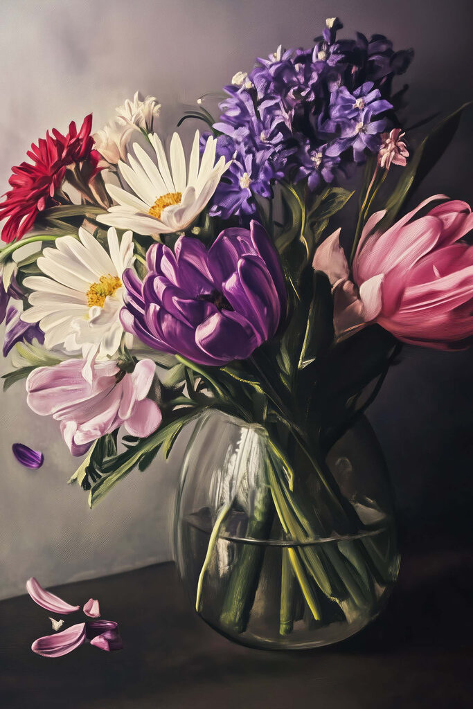 Vase of flowers
