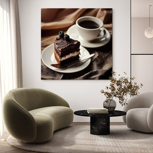 Cuadros Un trozo de tarta y una taza de café (SKU: s43294) Cuadros Cuadros Un trozo de tarta y una taza de café (SKU: s43294)